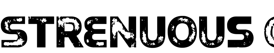 Strenuous Cast Regular Font Download Free