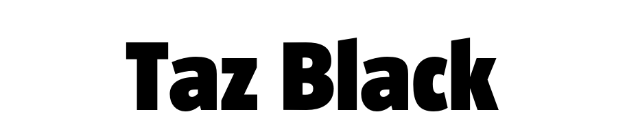 Taz Black Font Download Free