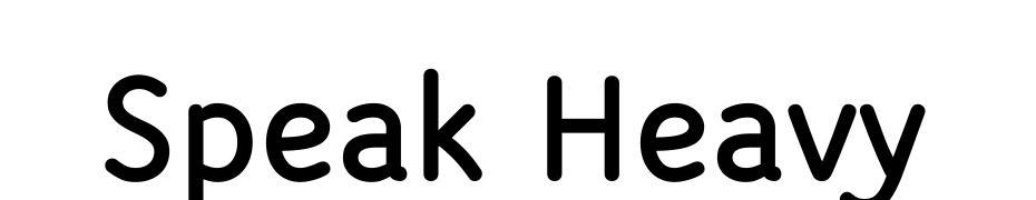 Speak Heavy Font Download Free