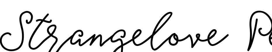 Strangelove Pen Bold Font Download Free