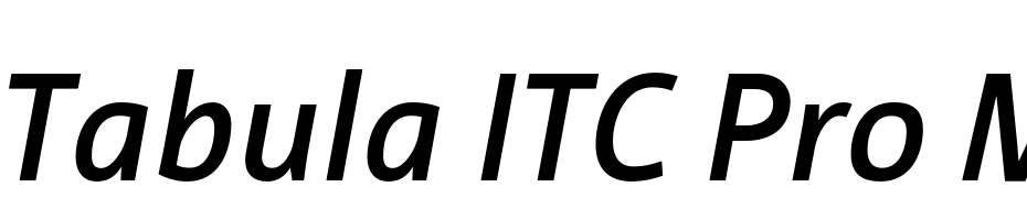 Tabula ITC Pro Medium Italic Font Download Free