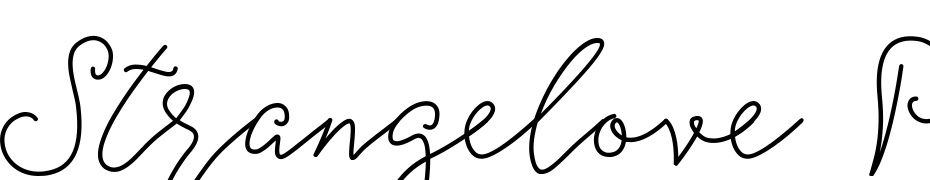 Strangelove Pen Font Download Free