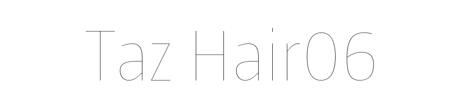 Taz Hair06 Font Download Free