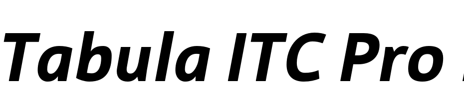 Tabula ITC Pro Black Italic Font Download Free