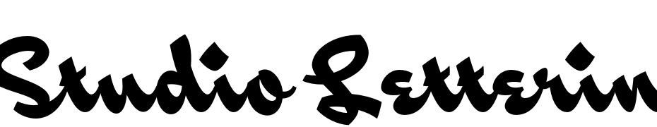 Studio Lettering Slant Polices Telecharger