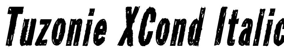 Tuzonie XCond Italic Fuente Descargar Gratis