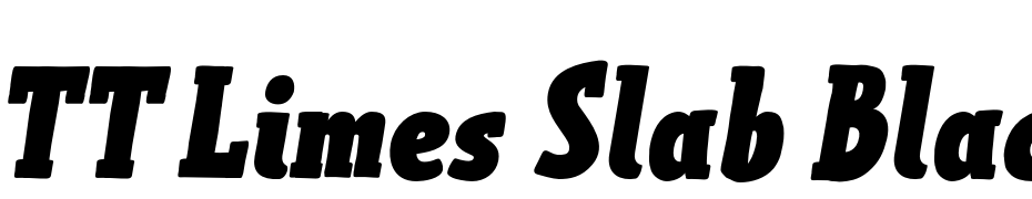 TT Limes Slab Black Italic Font Download Free