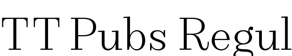 TT Pubs Regular Font Download Free