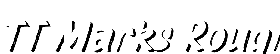 TT Marks Rough Shadow Extra Bold Font Download Free