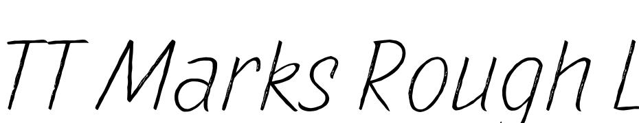 TT Marks Rough Light Schrift Herunterladen Kostenlos