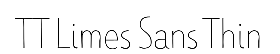 TT Limes Sans Thin Font Download Free