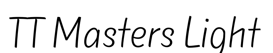 TT Masters Light Font Download Free