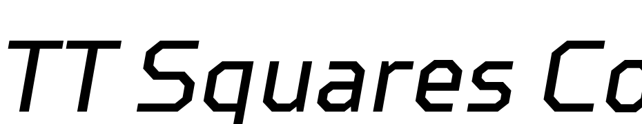 TT Squares Condensed Italic Font Download Free