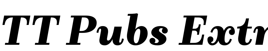 TT Pubs Extra Bold Italic Font Download Free