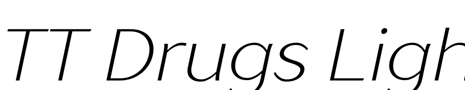 TT Drugs Light Italic Font Download Free