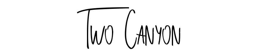 Two Canyon cкачати шрифт безкоштовно