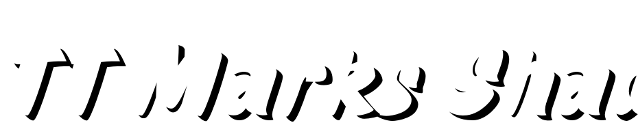 TT Marks Shadow Black Font Download Free