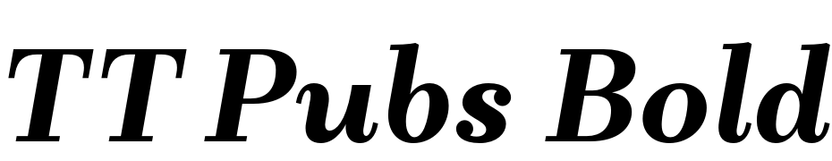 TT Pubs Bold Italic Yazı tipi ücretsiz indir