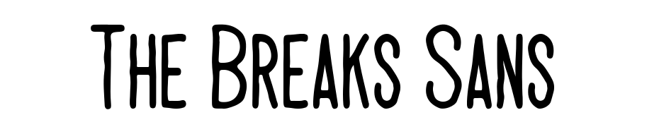 The Breaks Sans Scarica Caratteri Gratis