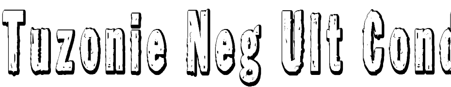 Tuzonie Neg Ult Cond Font Download Free