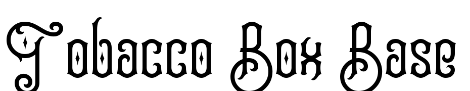 Tobacco Box Base Font Download Free