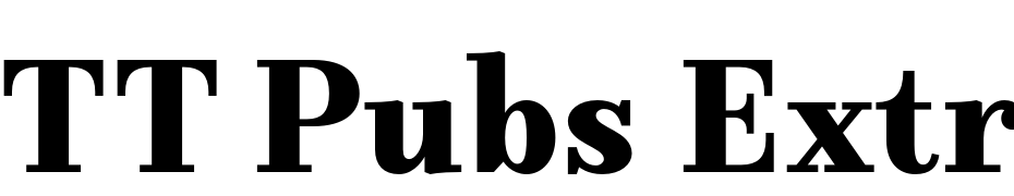 TT Pubs Extra Bold Schrift Herunterladen Kostenlos
