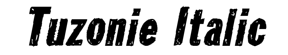 Tuzonie Italic Font Download Free