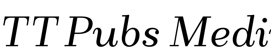 TT Pubs Medium Italic Yazı tipi ücretsiz indir
