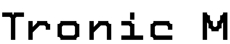 Tronic Medium Font Download Free