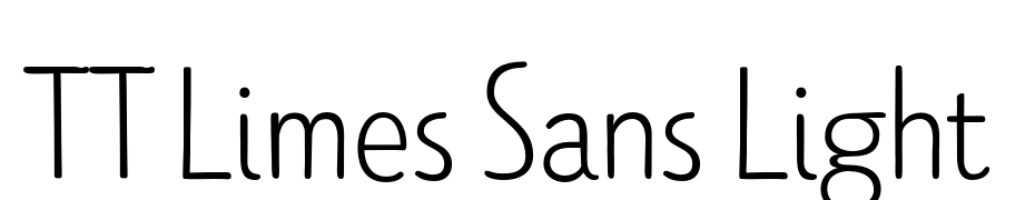 TT Limes Sans Light Scarica Caratteri Gratis