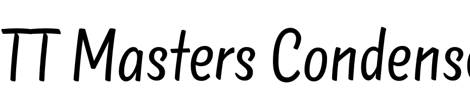 TT Masters Condensed Regular Yazı tipi ücretsiz indir