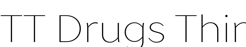 TT Drugs Thin Font Download Free