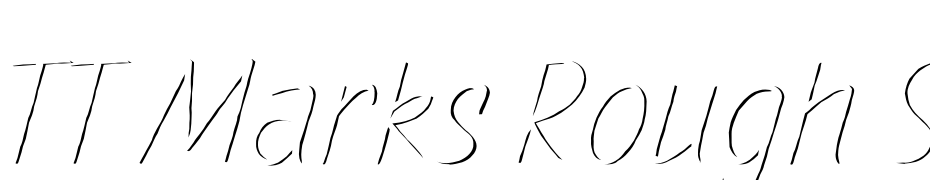 TT Marks Rough Shadow Extra Light Font Download Free