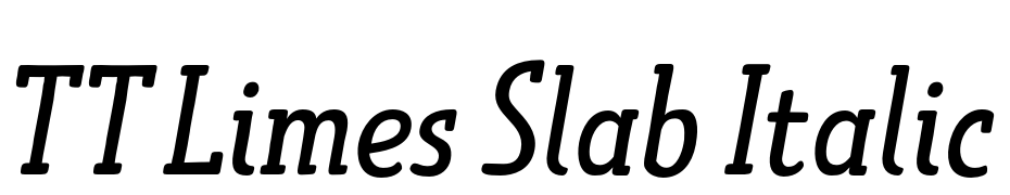 TT Limes Slab Italic Font Download Free