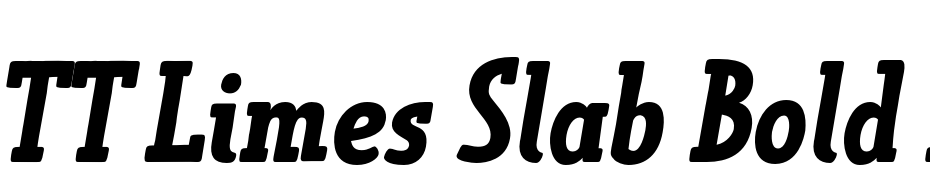 TT Limes Slab Bold Italic Font Download Free