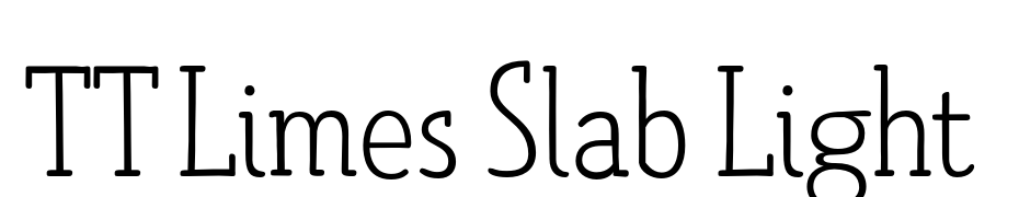 TT Limes Slab Light Font Download Free