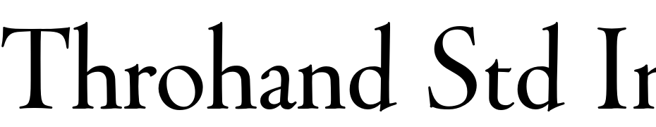 Throhand Std Ink Roman Fuente Descargar Gratis
