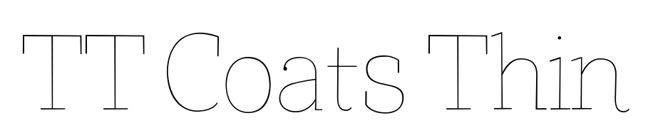 TT Coats Thin Font Download Free