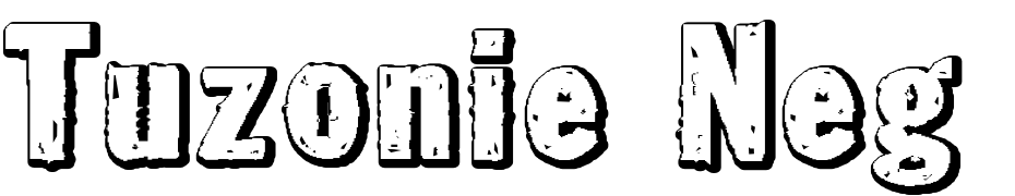 Tuzonie Neg Expanded Font Download Free