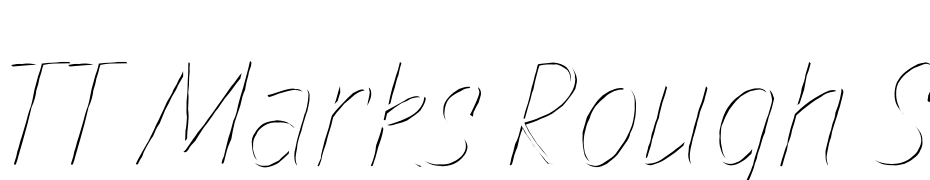 TT Marks Rough Shadow Thin Font Download Free
