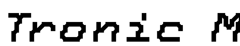 Tronic Medium Italic Font Download Free