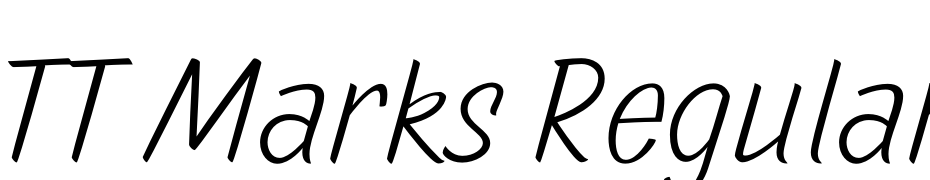 TT Marks Regular Font Download Free