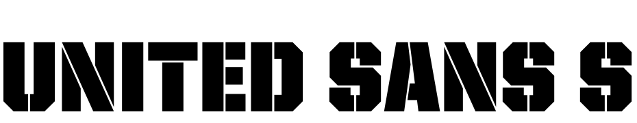United Sans Semi Cond Stencil Font Download Free