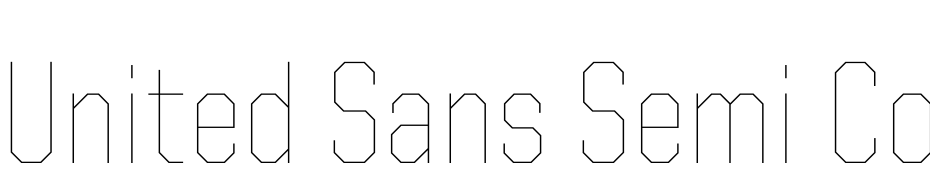 United Sans Semi Cond Thin Font Download Free