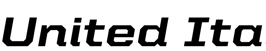 United Italic Semi Ext Heavy Font Download Free