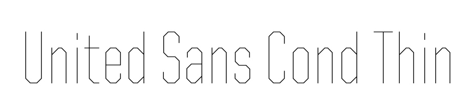 United Sans Cond Thin Font Download Free