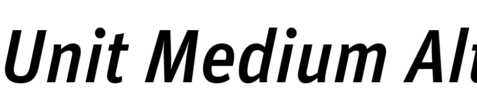 Unit Medium Alternate Italic Font Download Free