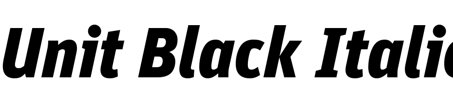 Unit Black Italic TF Fuente Descargar Gratis