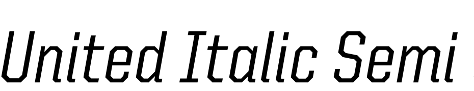 United Italic Semi Cond Medium Polices Telecharger