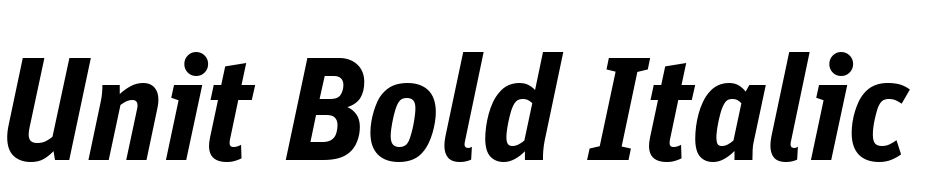 Unit Bold Italic TF Yazı tipi ücretsiz indir